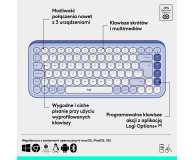 LOGITECH POP ICON Keys lilac 920-013074 - 1276196 - zdjęcie 11